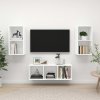 VidaXL TV skříňky 3 ks bílé dřevotříska 3079736 VidaXL TV skříňky 3 ks bílé dřevotříska 3079736