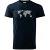 Mapa sveta odtlačok - Klasické pánske tričko vyššej gramáže - 2XL ( Tmavomodrá (takmer čierna) ) Mapa sveta odtlačok - Klasické pánske tričko vyššej gramáže - 2XL ( Tmavomodrá (takmer čierna) )