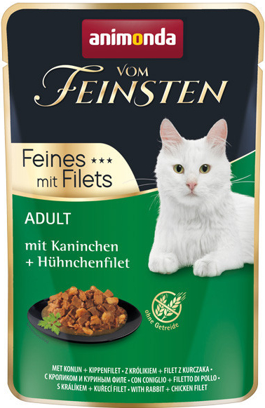 Animonda Vom Feinsten Adult Cat Králik a kuracie filety 85 g