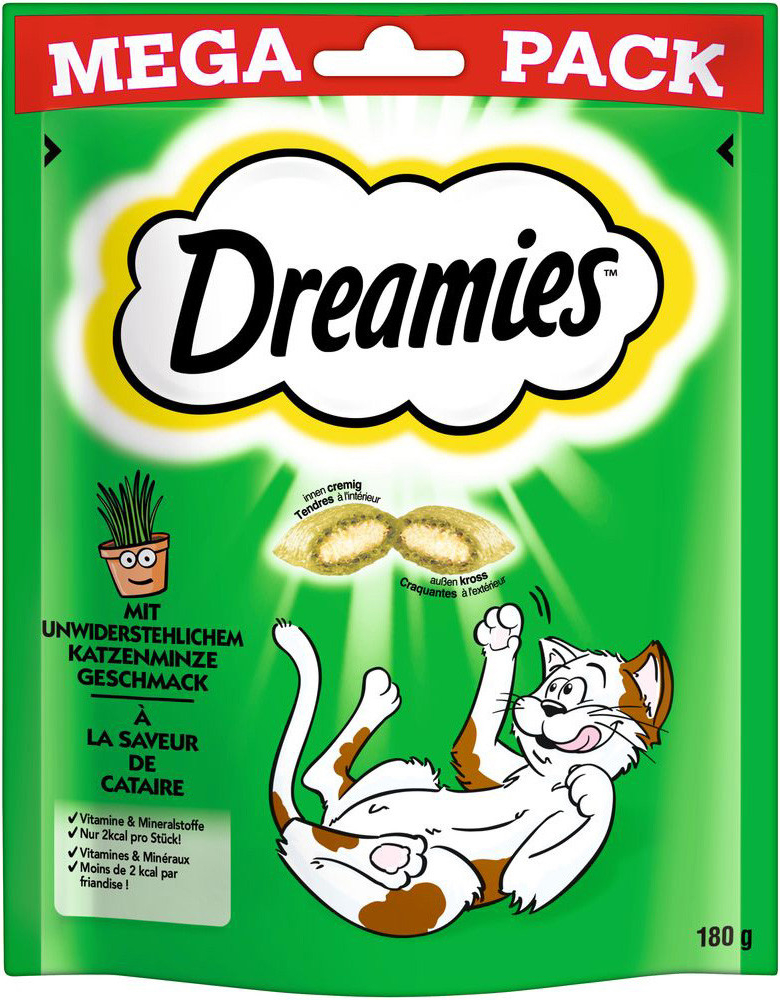 Dreamies Cat Treats mačacia mäta 3 x 180 g