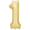 Party Deco Balón Číslo 1 Zlatý 86 cm