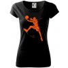 Basketball player splash - Dámske tričko Pure - 3XL ( Čierna ) Basketball player splash - Dámske tričko Pure - 3XL ( Čierna )