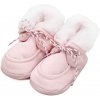 NEW BABY Kojenecké zimní capáčky růžové Bavlna/Polyester 6-12 m
