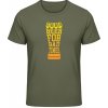 Akciové Gildan Soft-Style Tričko - Dobré pivo na zlé časy - Military Green - M - Pánske Akciové Gildan Soft-Style Tričko - Dobré pivo na zlé časy - Military Green - M - Pánske