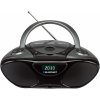 Prenosný rádio prehrávač Blaupunkt BB14BK čierny CD MP3 USB FM hodiny Prenosný rádio prehrávač Blaupunkt BB14BK čierny CD MP3 USB FM hodiny