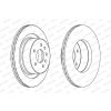 Brzdový kotúč FERODO (Federal-Mogul) DDF1604 Brzdový kotúč FERODO (Federal-Mogul) DDF1604