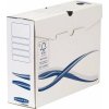 Archivačná krabica, A4, 100 mm, FELLOWES Bankers Box Basic, modrá biela Archivačná krabica, A4, 100 mm, FELLOWES Bankers Box Basic, modrá biela