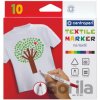 Centropen Fixy na textil 10 barev Centropen Fixy na textil 10 barev