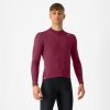 CASTELLI Cyklistický dres s dlhým rukávom zimný - ESPRESSO THERMAL - bordová XL CASTELLI Cyklistický dres s dlhým rukávom zimný - ESPRESSO THERMAL - bordová XL