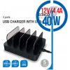 DELTACO DPS-0100, 3x USB A, Nabíjacia stanica, 40W DELTACO DPS-0100, 3x USB A, Nabíjacia stanica, 40W