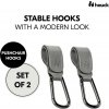 Hauck Pushchair Hooks Grey Hauck Pushchair Hooks Grey
