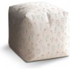 Sablio Taburet Cube Kvetinová poézia - 40x40x40 cm Sablio Taburet Cube Kvetinová poézia - 40x40x40 cm
