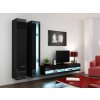 Obývacia stena Vigo NEW 5 (čierna/čierny lesk) Obývacia stena Vigo NEW 5 (čierna/čierny lesk)