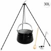 Perfect Home Kotlík s trojnožkou, varechou, naberačkou, 30L, 4ks, Set-103