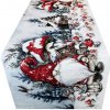 Vianočný gobelínový behúň na stôl Hubový škriatok Chenille IT039 40x180 cm Viacfarebná Vianočný gobelínový behúň na stôl Hubový škriatok Chenille IT039 40x180 cm Viacfarebná