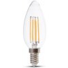 V-Tac E14 LED Retro Filament žiarovka 4W, sviečka Studená biela V-Tac E14 LED Retro Filament žiarovka 4W, sviečka Studená biela