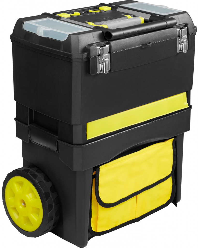 tectake 403598 nástrojový vozík johnny černá/žlutá