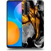 Picasee silikónový čierny obal pre Huawei P Smart 2021 - Black Gold Picasee silikónový čierny obal pre Huawei P Smart 2021 - Black Gold
