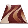 Chemex Moderný koberec Tap - vlnky 5 - hnedý Rozmer koberca: 60x100 cm Chemex Moderný koberec Tap - vlnky 5 - hnedý Rozmer koberca: 60x100 cm