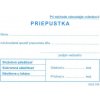 Tlačivo Priepustka A7 IGAZ 039 Tlačivo Priepustka A7 IGAZ 039