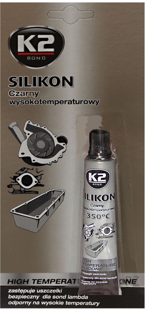 K2 Silikón na motory 21g čierny