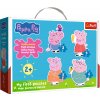 Moje první puzzle Trefl Baby 4v1 Prasátko Peppa: Mezi přáteli 3,4,5,6 dílků Moje první puzzle Trefl Baby 4v1 Prasátko Peppa: Mezi přáteli 3,4,5,6 dílků