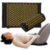 TREXO Akupresúrna podložka s vankúšom TXO-B4Z004-BK čierna