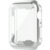 Silikónové pouzdro s ochranou displeja pre Apple Watch series 9/8/7 (41 mm) Farva: Strieborná Silikónové pouzdro s ochranou displeja pre Apple Watch series 9/8/7 (41 mm) Farva: Strieborná