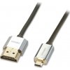Lindy HDMI Micro - HDMI kábel 4,5 m strieborný 41679 Lindy HDMI Micro - HDMI kábel 4,5 m strieborný 41679