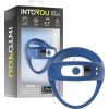 Intoyou App Series Rank Vibrating Ring Blue, vibračný erekčný krúžok s aplikáciou