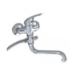 NOVASERVIS TITANIA IRIS - paneláková nástenná vaňová batéria 150 mm chróm 92071 / 1,0