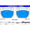 Sada brzdových platničiek kotúčovej brzdy ATE 13.0460-6924.2 Sada brzdových platničiek kotúčovej brzdy ATE 13.0460-6924.2