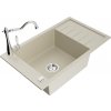 MEXEN/S MEXEN/S - Elias granitový drez 1-miska vrátane batérie Carla, béžová 6511-69-670700-00 MEXEN/S MEXEN/S - Elias granitový drez 1-miska vrátane batérie Carla, béžová 6511-69-670700-00