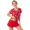 Vianočné pyžamo Bear short červené XL Vianočné pyžamo Bear short červené XL
