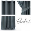 ArtFlhf Tieniaci záves BLACKOUT EYELETS K | 140 x 245 cm Farba: Čierno-sivá - Charcoal ArtFlhf Tieniaci záves BLACKOUT EYELETS K | 140 x 245 cm Farba: Čierno-sivá - Charcoal