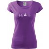 Ekg lokomotíva - Dámske tričko Pure - L ( Fialová ) Ekg lokomotíva - Dámske tričko Pure - L ( Fialová )