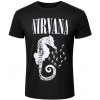 Tričko metal ROCK OFF Nirvana Seahorse & Logo Mono Čierna Tričko metal ROCK OFF Nirvana Seahorse & Logo Mono Čierna