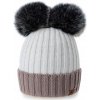Fashionweek Zimná čiapka s dvoma brmbolcami WOOL MIKI MODEL: MODEL:5 Fashionweek Zimná čiapka s dvoma brmbolcami WOOL MIKI MODEL: MODEL:5
