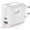 GENIUS nabíječka PD-65AC, 65W, rychlé nabíjení, USB-C PD3.0, USB-A QC3.0, bílá (32590010400) GENIUS nabíječka PD-65AC, 65W, rychlé nabíjení, USB-C PD3.0, USB-A QC3.0, bílá (32590010400)