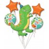 Balónová kytica Dino Mate 5ks Balónová kytica Dino Mate 5ks