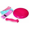 Fitness sada Pink Panther, 1 senzomotorický vankúš, 1 gumový expander, 3 expandery Fitness sada Pink Panther, 1 senzomotorický vankúš, 1 gumový expander, 3 expandery