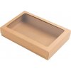 NAKUPIM.SK Darčekové krabice hnedé s priehľadným vekom 320x210x50mm NAKUPIM.SK Darčekové krabice hnedé s priehľadným vekom 320x210x50mm