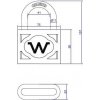 VISACÍ ZÁMEK ČERNÝ 75MM HG4508 (6/24) VISACÍ ZÁMEK ČERNÝ 75MM HG4508 (6/24)