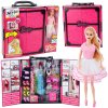 LEAN Toys 28843 Šatník pre bábiky s bábikou a príslušenstvom, ružový LEAN Toys 28843 Šatník pre bábiky s bábikou a príslušenstvom, ružový