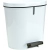 Denox Ovál pedálový odpadkový kôš 8 l, plast, biely Denox Ovál pedálový odpadkový kôš 8 l, plast, biely