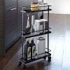YAMAZAKI Poličky do kúpeľne Yamazaki Tower Bath Rack 3, čierne 6635