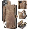 Multifunkčné peňaženkové puzdro CaseMe Detachable na iPhone 16 Pro - Hnedá Multifunkčné peňaženkové puzdro CaseMe Detachable na iPhone 16 Pro - Hnedá