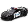Kovový policajný model Corvette 2021 s otváracími dverami a spätným natiahnutím Kovový policajný model Corvette 2021 s otváracími dverami a spätným natiahnutím