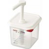 ARAVEN Dávkovač omáčok GN 1/6, polypropylen, Objem: 2,6 L ARAVEN Dávkovač omáčok GN 1/6, polypropylen, Objem: 2,6 L