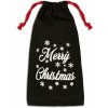BAVLNENÉ VRECKO ČIERNE 15x30 cm MERRY CHRISTMAS Balenie BAVLNENÉ VRECKO ČIERNE 15x30 cm MERRY CHRISTMAS Balenie
